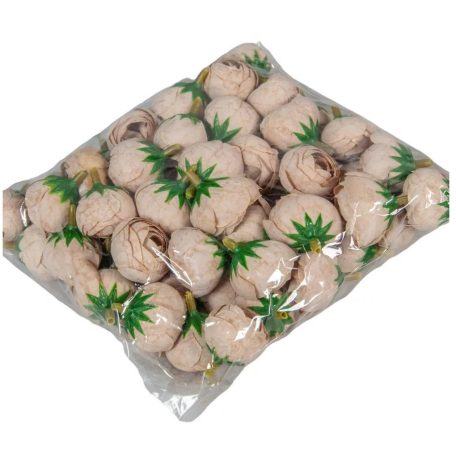 Boglárka virágfej - Drapp - 3 cm