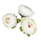 Boglárka virágfej - Fehér - 4,5 cm