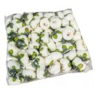 Boglárka virágfej - Fehér - 4,5 cm