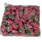 Boglárka virágfej - Bordó - 4,5 cm