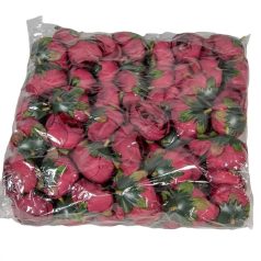 Boglárka virágfej - Bordó - 4,5 cm