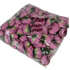 Boglárka virágfej - Bordó - 3 cm