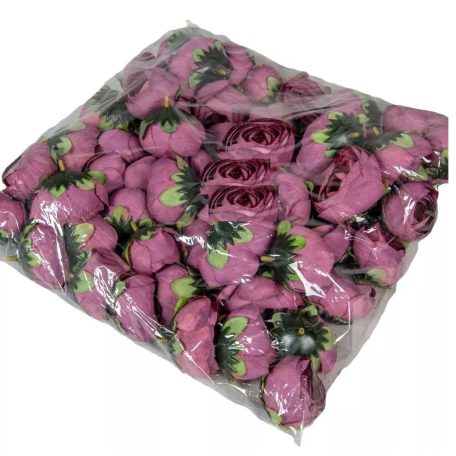 Boglárka virágfej - Bordó - 3 cm