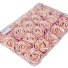 Rózsa virágfej - Lilás rózsaszín - 7 cm 
