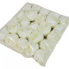 Rózsa virágfej - Tört fehér - 7 cm