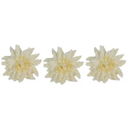 Dália fejvirág - Krém - 11 cm