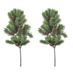 Fenyőág tobozzal - 46 cm