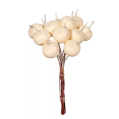  Mini alma pick - Krém - 10 cm - 12 db/csomag