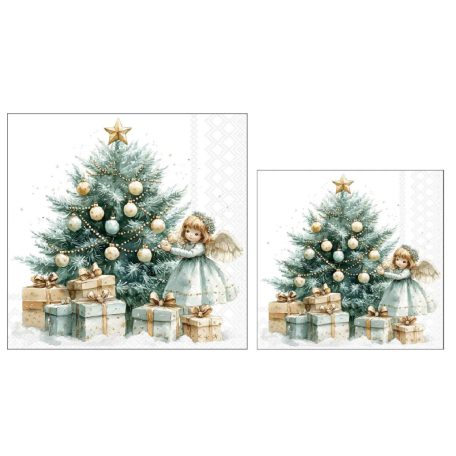 Ambiente papírszalvéta - Christmas fairy - 25x25 cm, 33x33 cm - 20 db/csomag