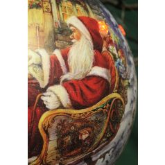 Ezüst karácsonyi gömbök - 10 cm - 4 db-os szett 