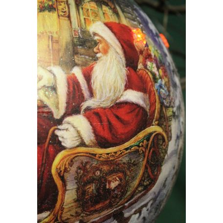 Ezüst karácsonyi gömbök - 10 cm - 4 db-os szett 