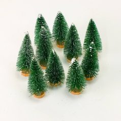 Dekor fenyőfa zöld - 8 cm  