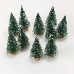 Dekor fenyőfa zöld - 10 cm