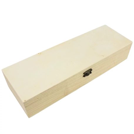 Natúr fa hosszúkás doboz - 33x11 cm