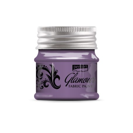 Pentart, Glamour textilfesték - Lilaezüst - 50 ml