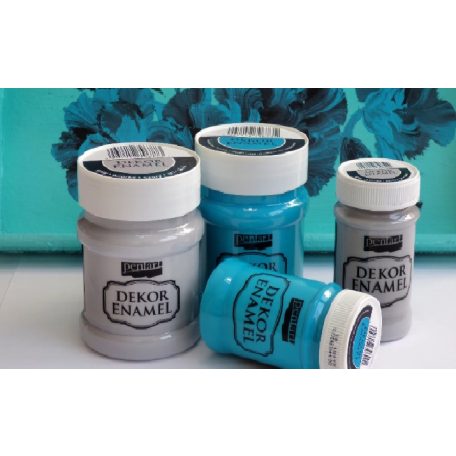 Pentart, dekor zománcfesték - Szürke - 100 ml, 230 ml