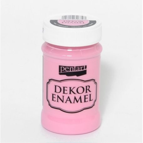 Pentart, dekor zománcfesték rózsaszín  - 100 ml, 230 ml