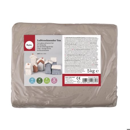 Levegőn száradó agyag - Fehér - 5 kg