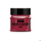 Pentart, textil- és bőrfesték - Piros - 50 ml