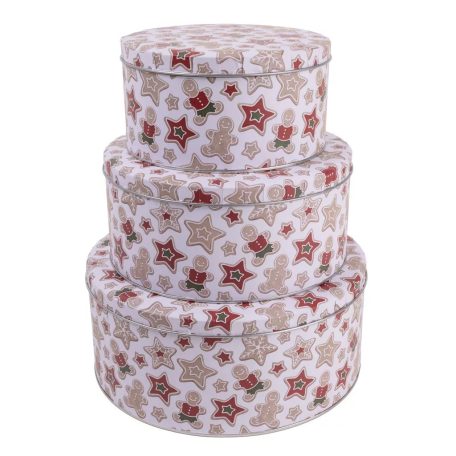 Fémdoboz - Mézeskalács - 3 db-os szett