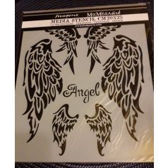 Stamperia stencil - Szárnyak - 20x25 cm - KSTD-036 