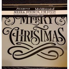 Stamperia stencil - 18x18 cm - Merry Christmas 