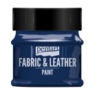 Pentart, textil- és bőrfesték - Csillogó kék - 50 ml
