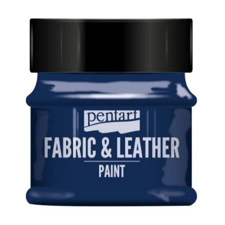 Pentart, textil- és bőrfesték - Csillogó kék - 50 ml
