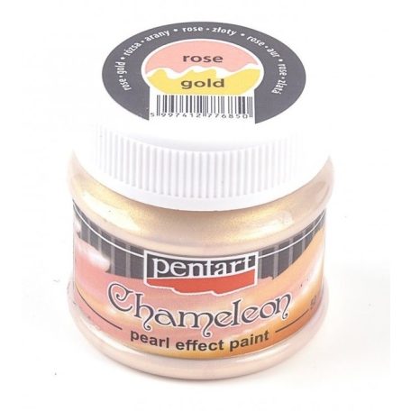 Pentart, Chameleon gyöngyház akrilfesték - Rózsa-arany - 50 ml