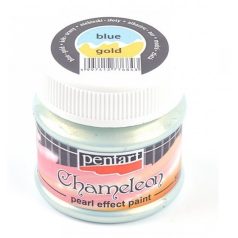   Pentart, Chameleon gyöngyház akrilfesték - Kék-arany - 20 ml, 50 ml