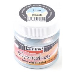   Pentart, Chameleon gyöngyház akrilfesték - Kék-barack - 20 ml, 50 ml