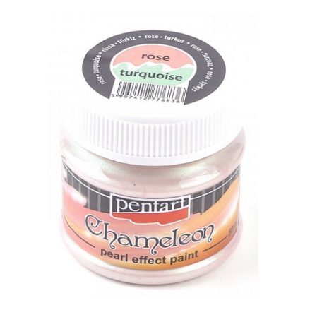 Pentart, Chameleon gyöngyház akrilfesték - Rózsa-türkiz - 20 ml, 50 ml