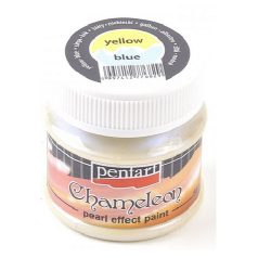   Pentart, Chameleon gyöngyház akrilfesték - Sárga-kék - 20 ml, 50 ml