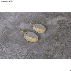 Öntőforma ékszerbetonhoz: medál ovális  2,9x3,9 cm