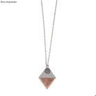 Öntőforma ékszerbetonhoz: medál rombusz - 2,9x3,9 cm