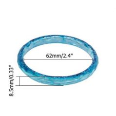   Szilikon öntőforma műgyantához - karkötő, 6,2 cm, keskeny