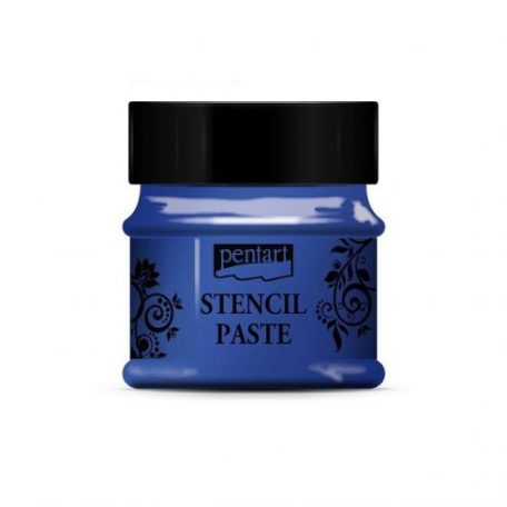 Pentart stencil paszta - Gyöngyház - Ultramarin - 50 ml