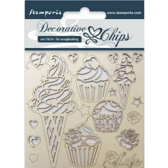 Chipboard - 14x14 cm - Jégkrém - SCB-14