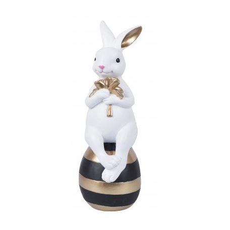 Húsvéti nyuszi figura tojáson -  20,5 cm - Raktáron