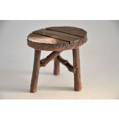 Mini asztal kerek - 7,2x7,2x6,6 cm - Raktáron