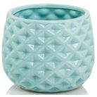 Kerámia kaspó - Barcelona - Menta - 16x13 cm - Raktáron