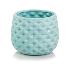 Kerámia kaspó - Barcelona - Menta - 16x13 cm - Raktáron
