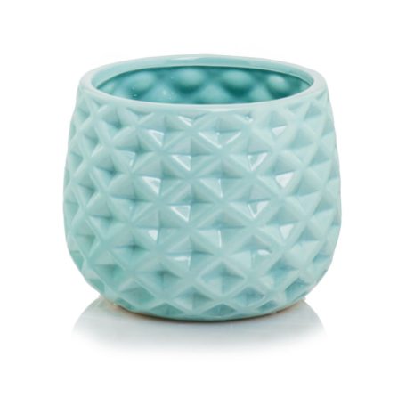 Kerámia kaspó - Barcelona - Menta - 16x13 cm - Raktáron