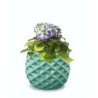 Kerámia kaspó - Barcelona - Menta - 16x13 cm - Raktáron
