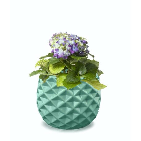 Kerámia kaspó - Barcelona - Menta - 16x13 cm - Raktáron