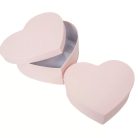 Díszdoboz szett szív - Vintage pink - 2 db-os szett