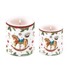   Ambiente Classic Rocking Horse átvilágítós gyertya - 8x7,5 cm, 10x10 cm
