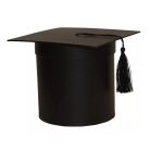 Ballagási doboz - Fekete - 21,5 cm