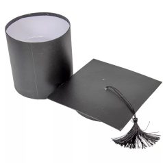 Ballagási doboz - Fekete - 21,5 cm