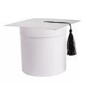 Ballagási doboz - Fehér - 17 cm, 15 cm, 12 cm - 3 db-os szett